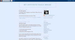 Desktop Screenshot of myintuitivedailybread.blogspot.com