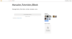 Desktop Screenshot of manuales-ebook.blogspot.com