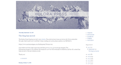 Desktop Screenshot of huldrapress.blogspot.com