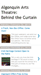 Mobile Screenshot of algonquinartsbehindthecurtain.blogspot.com