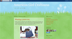 Desktop Screenshot of americangirlcraftiness.blogspot.com