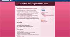 Desktop Screenshot of biosferaclimavegetacion.blogspot.com