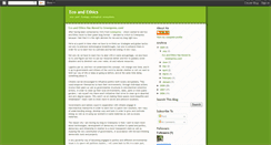Desktop Screenshot of eco-and-ethics.blogspot.com