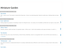 Tablet Screenshot of miniature-garden.blogspot.com