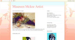 Desktop Screenshot of maureenmckeeartist.blogspot.com