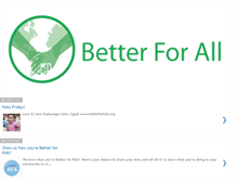 Tablet Screenshot of beingbetterforall.blogspot.com