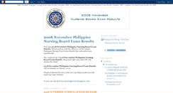 Desktop Screenshot of 2008-november-nursing-board-exam.blogspot.com