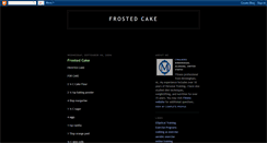 Desktop Screenshot of frosted-cake.blogspot.com