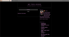 Desktop Screenshot of colleenstwosense.blogspot.com