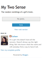Mobile Screenshot of colleenstwosense.blogspot.com