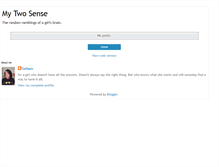 Tablet Screenshot of colleenstwosense.blogspot.com