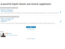 Tablet Screenshot of liquidvitaminmineralsupplement.blogspot.com