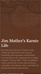 Mobile Screenshot of jimmatherskaratelife.blogspot.com