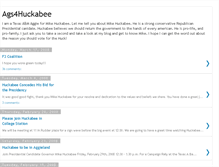 Tablet Screenshot of ags4huckabee.blogspot.com