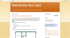 Desktop Screenshot of nekretnine-novi-sad.blogspot.com