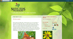 Desktop Screenshot of nativetxnursery.blogspot.com