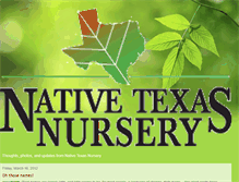 Tablet Screenshot of nativetxnursery.blogspot.com