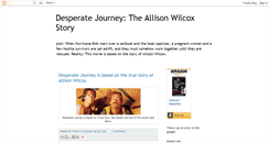 Desktop Screenshot of desperatejourneytheallisonwilcoxstory.blogspot.com