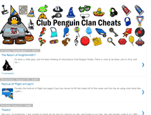 Tablet Screenshot of clubpenguinclancheats.blogspot.com