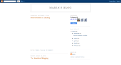 Desktop Screenshot of mariaslibraryblog.blogspot.com