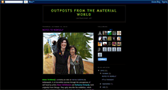 Desktop Screenshot of outpostsfromthematerialworld.blogspot.com