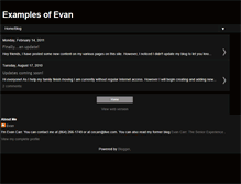 Tablet Screenshot of evancarrresume.blogspot.com