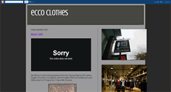 Desktop Screenshot of eccoclothes.blogspot.com