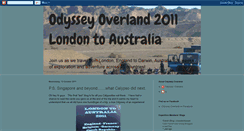 Desktop Screenshot of odysseyoverland2011.blogspot.com