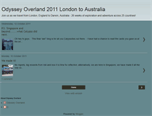 Tablet Screenshot of odysseyoverland2011.blogspot.com