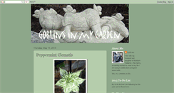 Desktop Screenshot of goblinsinmygarden.blogspot.com