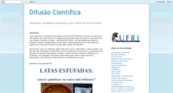 Desktop Screenshot of difusaocientifica-ufrj.blogspot.com