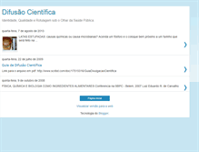 Tablet Screenshot of difusaocientifica-ufrj.blogspot.com