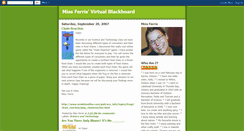 Desktop Screenshot of missferrisvirtualblackboard.blogspot.com
