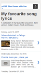 Mobile Screenshot of myfavouritesonglyrics.blogspot.com