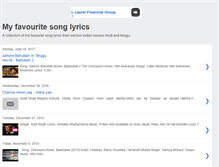 Tablet Screenshot of myfavouritesonglyrics.blogspot.com