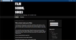 Desktop Screenshot of filmschoolsucks.blogspot.com