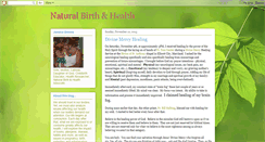 Desktop Screenshot of naturalbirthandhealth.blogspot.com