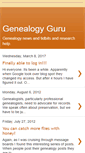 Mobile Screenshot of genealogyguru.blogspot.com