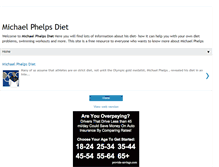 Tablet Screenshot of michaelphelps-diet.blogspot.com