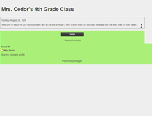 Tablet Screenshot of mrscedor.blogspot.com