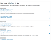 Tablet Screenshot of discountkitchensinks.blogspot.com