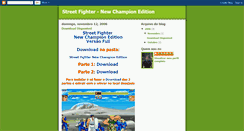 Desktop Screenshot of newstreetfighter.blogspot.com
