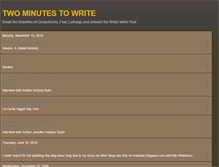Tablet Screenshot of 2minutes2write.blogspot.com