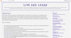 Desktop Screenshot of live-and-learn-always.blogspot.com