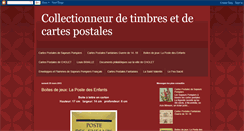 Desktop Screenshot of collections-timbres-cartes-postales.blogspot.com