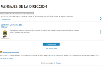 Tablet Screenshot of mensajesdeladireccion.blogspot.com