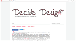 Desktop Screenshot of decidedesign.blogspot.com