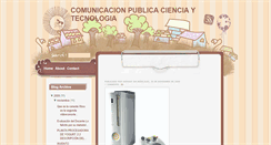 Desktop Screenshot of cienciaytecnologiapublica.blogspot.com