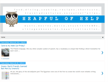 Tablet Screenshot of heapfulofhelp.blogspot.com