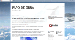 Desktop Screenshot of papodeobra.blogspot.com